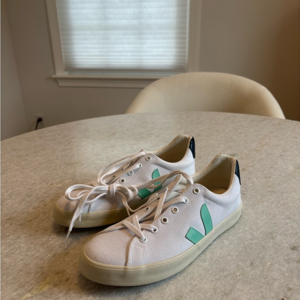 Womens VEJA Esplar SE 'White Turquoise Nautico' New Size 11 - Picture 3 of 10